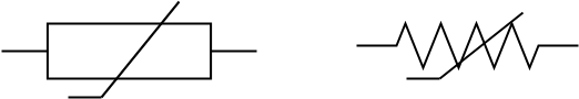 Circuit diagram thermistor symbol